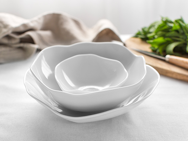 Ensaladeras Stone Blanco