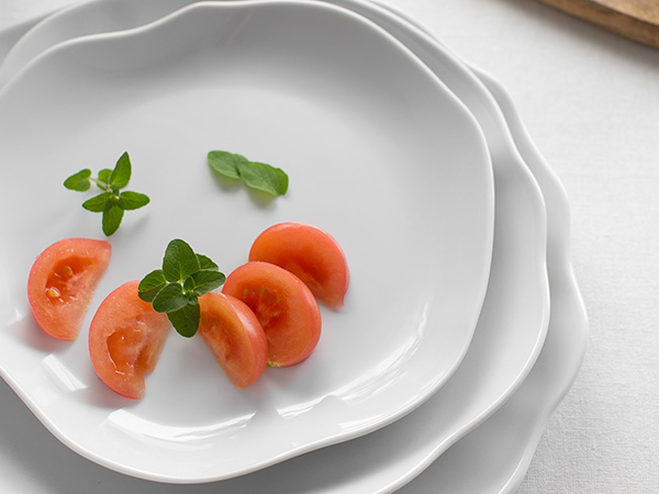 Platos Stone Blanco